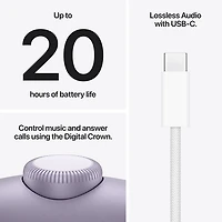 Casque d'écoute Bluetooth à suppression du bruit AirPods Max 2 (USB-C) d'Apple - Violet