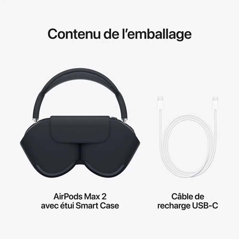 Casque d'écoute Bluetooth à suppression du bruit AirPods Max 2 (USB-C) d'Apple - Violet