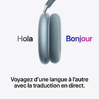 Casque d'écoute Bluetooth à suppression du bruit AirPods Max 2 (USB-C) d'Apple - Bleu