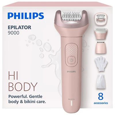 Épilateur avec ou sans mousse série 9000 de Philips (BRE717/00)