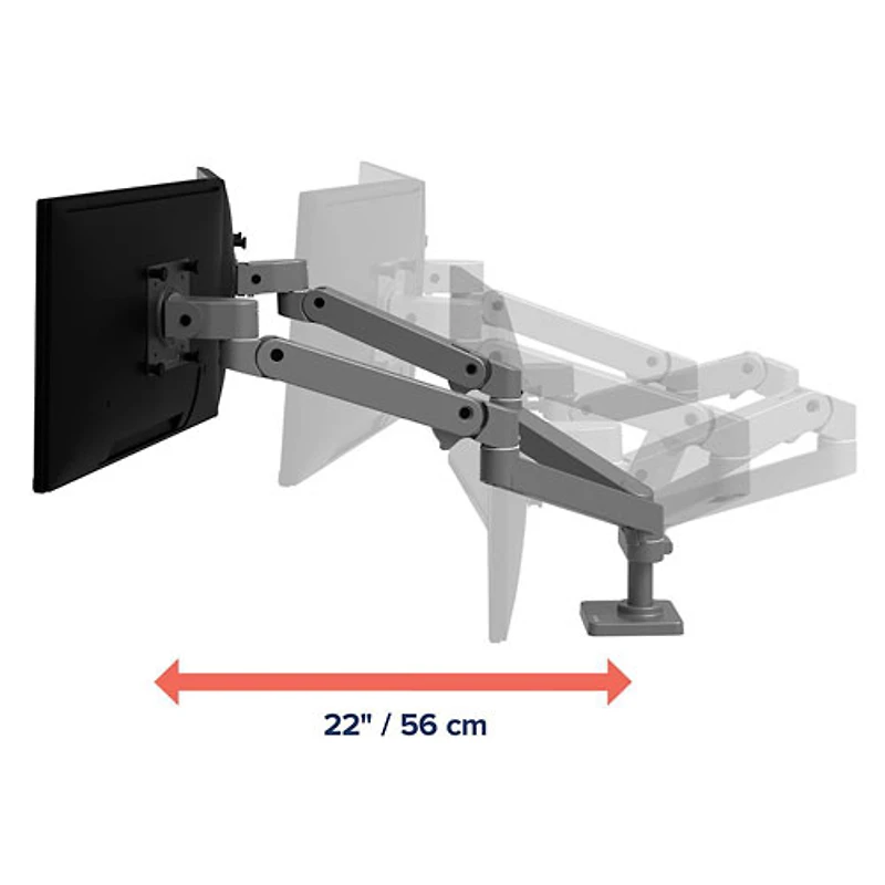 Ergotron LX Pro 27" Full Motion Dual Monitor Mount