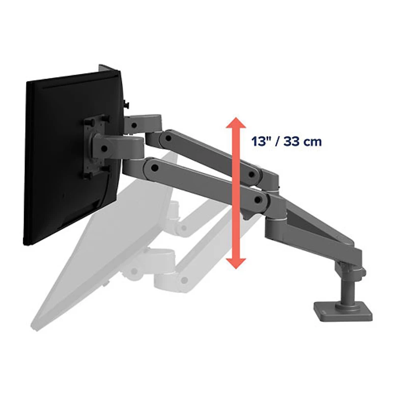 Ergotron LX Pro 27" Full Motion Dual Monitor Mount