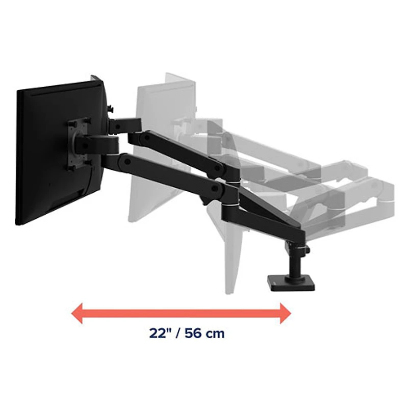Support articulé pour deux moniteurs de 27 po LX Pro d'Ergotron