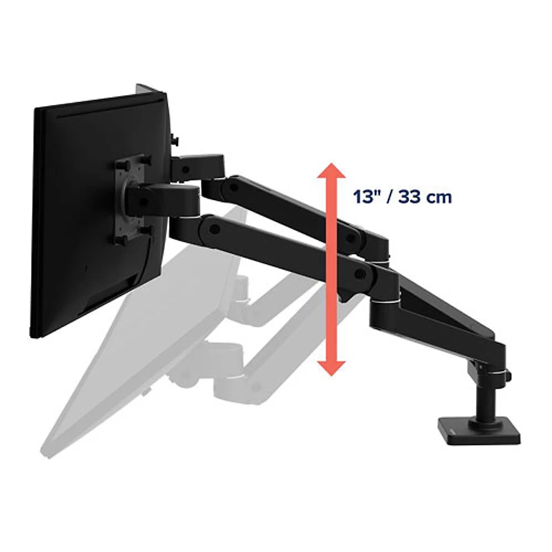 Support articulé pour deux moniteurs de 27 po LX Pro d'Ergotron