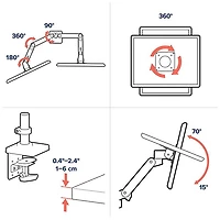 Support articulé pour deux moniteurs de 27 po LX Pro d'Ergotron