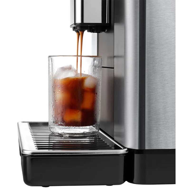 De'Longhi PrimaDonna Aromatic Automatic Espresso Machine with Frother & Coffee Grinder - Stainless/Black