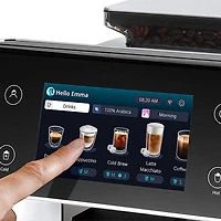 De'Longhi PrimaDonna Aromatic Automatic Espresso Machine with Frother & Coffee Grinder - Stainless/Black