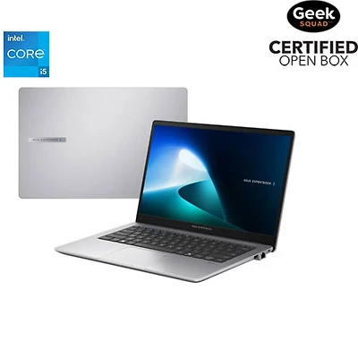 Open Box - ASUS ExpertBook P1 14" Laptop - Misty Grey (Intel Core i5-13420H/512GB SSD/16GB RAM/Windows 11 Pro)