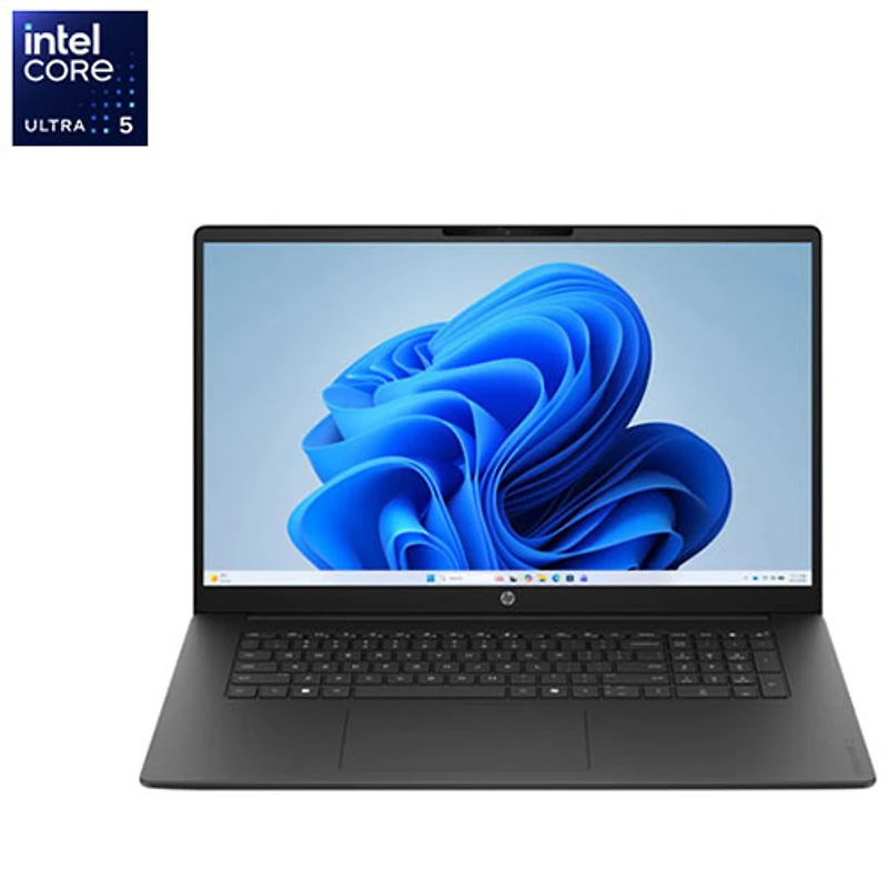 Portable à écran tactile de 17 po OmniBook 3 de HP - Argenté mica (Core Ultra 5-225U d'Intel/RAM 24 Go/SSD 512 Go/Windows 11 Famille)