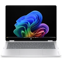 Portable 2-en-1 tactile de 14 po OmniBook 5 Flip de HP - Argenté glacier (Core Ultra 5-332 d'Intel/RAM 16 Go/SSD 512 Go, Windows 11 Famille)