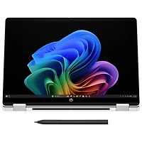 Portable 2-en-1 tactile de 14 po OmniBook 5 Flip de HP - Argenté glacier (Core Ultra 5-332 d'Intel/RAM 16 Go/SSD 512 Go, Windows 11 Famille)