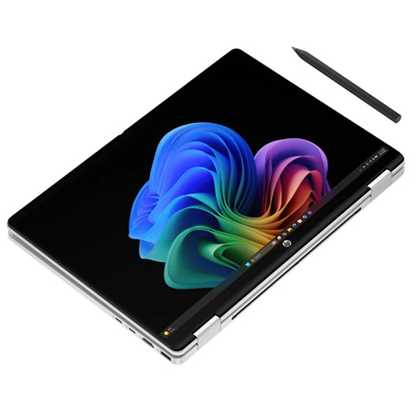 Portable 2-en-1 tactile de 14 po OmniBook 5 Flip de HP - Argenté glacier (Core Ultra 5-332 d'Intel/RAM 16 Go/SSD 512 Go, Windows 11 Famille)