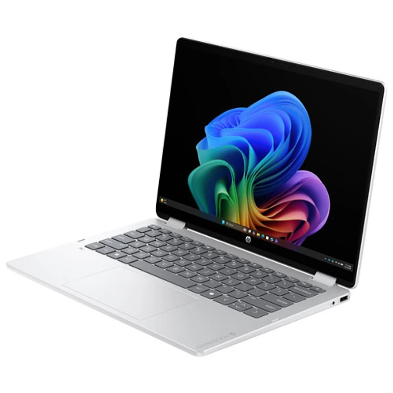 Portable 2-en-1 tactile de 14 po OmniBook 5 Flip de HP - Argenté glacier (Core Ultra 5-332 d'Intel/RAM 16 Go/SSD 512 Go, Windows 11 Famille)