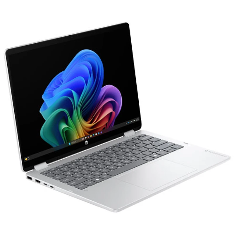 Portable 2-en-1 tactile de 14 po OmniBook 5 Flip de HP - Argenté glacier (Core Ultra 5-332 d'Intel/RAM 16 Go/SSD 512 Go, Windows 11 Famille)