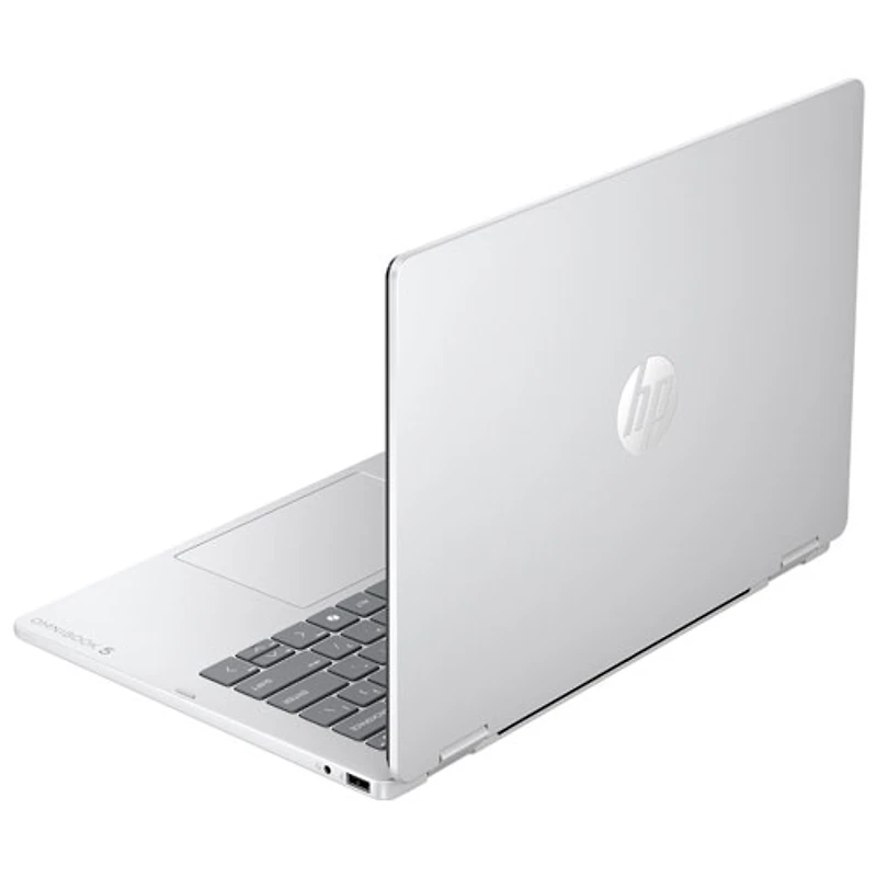 Portable 2-en-1 tactile de 14 po OmniBook 5 Flip de HP - Argenté glacier (Core Ultra 5-332 d'Intel/RAM 16 Go/SSD 512 Go, Windows 11 Famille)