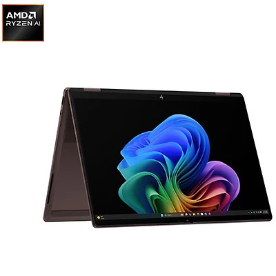 Portable 2-en-1 à écran tactile de 14 po OmniBook X de HP - Aluminium espresso foncé (Ryzen Ai7 450 [Zen 5c] d'AMD/RAM 32 Go/SSD 1 To/Windows 11 Famille)