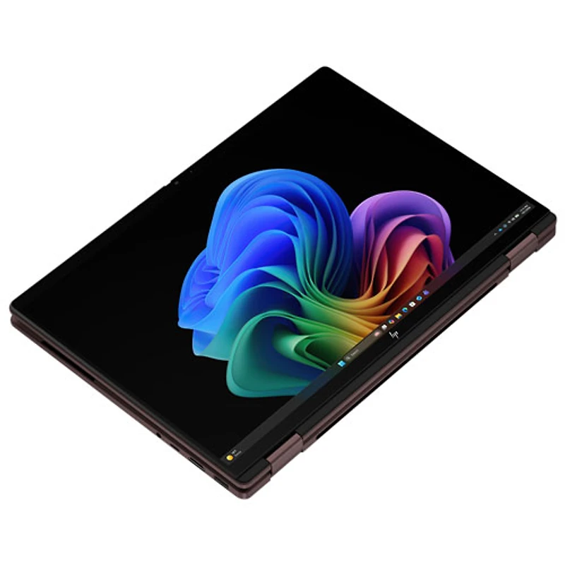 Portable 2-en-1 à écran tactile de 14 po OmniBook X de HP - Aluminium espresso foncé (Ryzen Ai7 450 [Zen 5c] d'AMD/RAM 32 Go/SSD 1 To/Windows 11 Famille)
