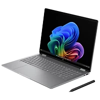 Portable OmniBook X 2-en-1 à écran tactile de 16 po de HP - Argent météore (Ryzen Ai7 450 (Zen 5c) d'AMD/RAM 32 Go/SSD 2 To/Windows 11 Famille)