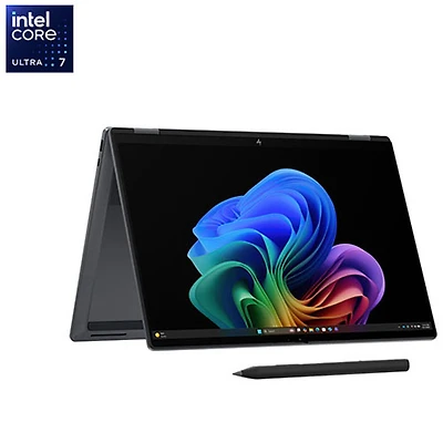 Portable 2-en-1 à écran tactile de 16 po OmniBook X de HP - Gris éclipse (Core Ultra 7-365H d'Intel/RAM 32 Go/SSD 1 To/Windows 11 Famille)