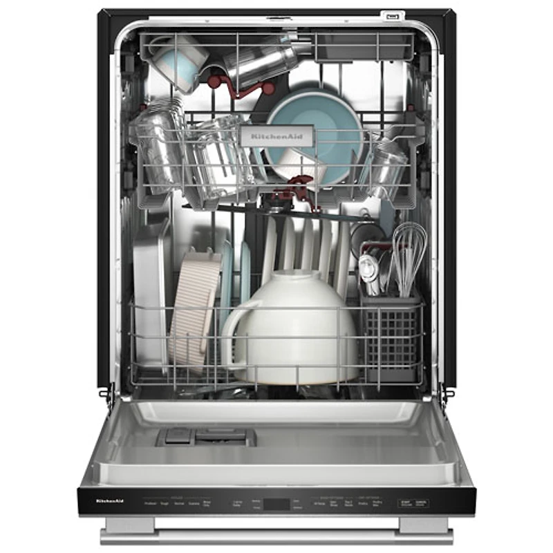 KitchenAid 24" 44dB Top-Control Stainless Steel Tub Dishwasher with Third Rack (KDTS464SPS) - PrintShield SS
