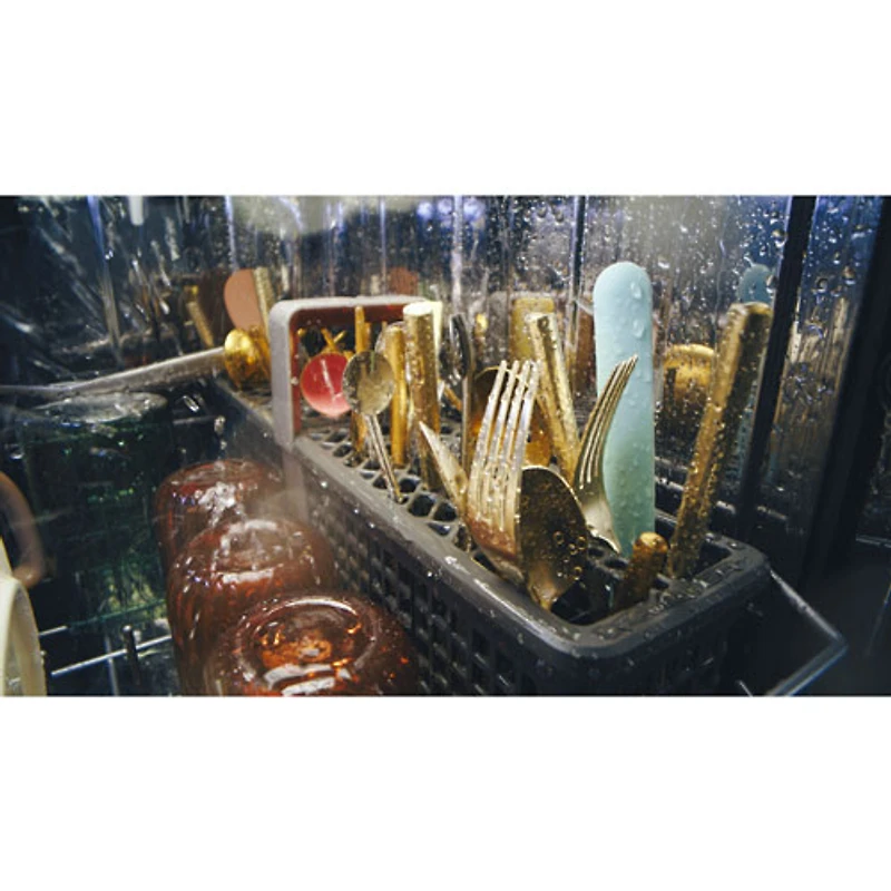 KitchenAid 24" 44dB Top-Control Stainless Steel Tub Dishwasher with Third Rack (KDTS464SPS) - PrintShield SS