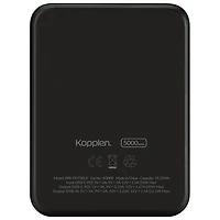Chargeur portable à chargement rapide USB-A/USB-C 5000 mAh 22,5 W de Kopplen - Noir