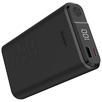 Kopplen 20000 mAh 65W USB-A & Dual USB-C PD Power Bank with Display - Black
