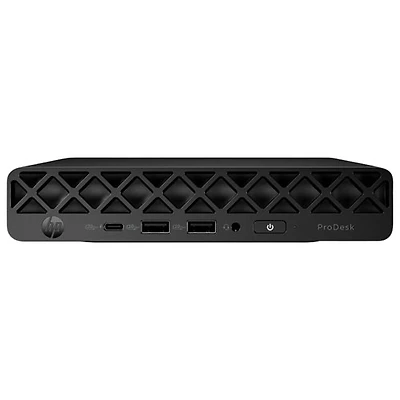 Ordinateur de bureau ProDesk 4 Mini G1i de HP (Core Ultra 5-235 T d'Intel/RAM 16 Go/SSD 512 Go/Win 11) - Anglais