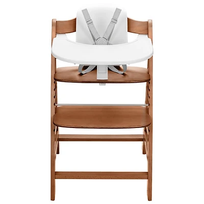 Hauck Alpha+ High Chair with Baby Seat & Tray - Walnut