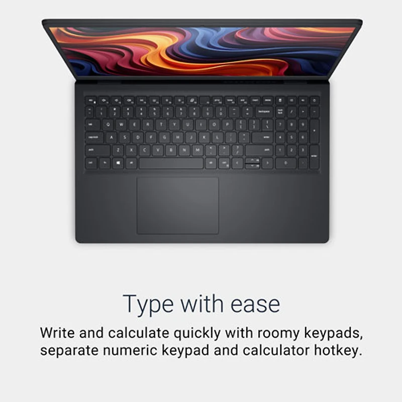 Dell 15.6" Laptop - Carbon Black (AMD Ryzen 7 7730U/16GB RAM/512GB SSD/Windows 11 Home)