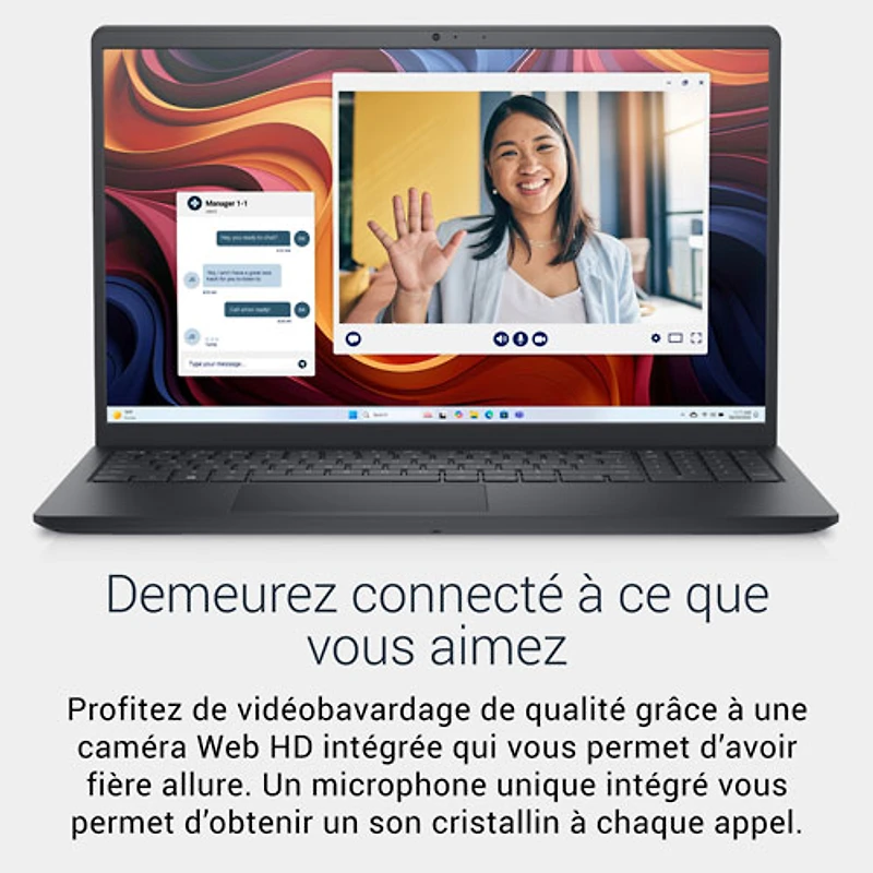 Dell 15.6" Laptop - Carbon Black (AMD Ryzen 7 7730U/16GB RAM/512GB SSD/Windows 11 Home)