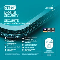 Antivirus ESET Mobile Security (Android) - 1 appareil - 1 an - Téléchargement numérique