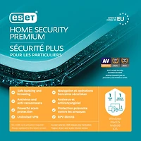 ESET Home Security Premium (PC/Mac) - 1 appareils - 1 an