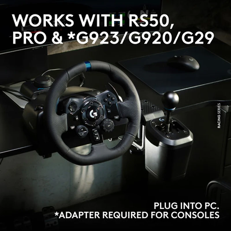 Logitech RS H-Shifter Sim Racing Gear Shifter for PRO/RS50 Wheel Base