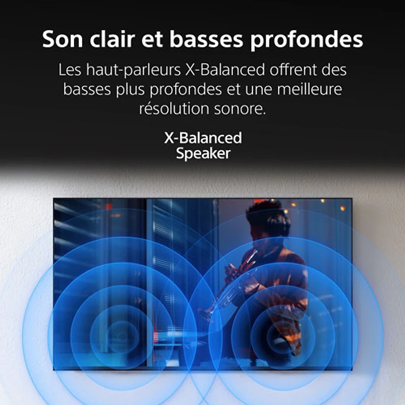 Téléviseur Google DEL HDR UHD 4K avec Dolby Vision, 120 Hz, IMAX Enhanced et Gemini de 43 po BRAVIA 3 II de Sony (K43XR30M2) - 2026 - Idéal pour la diffusion en continu et les jeux