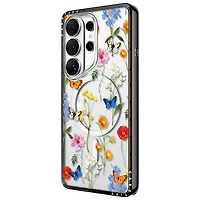 Casetify Compact Fitted Hard Shell Case with Magnet for Galaxy S26 Ultra - Disty Floral