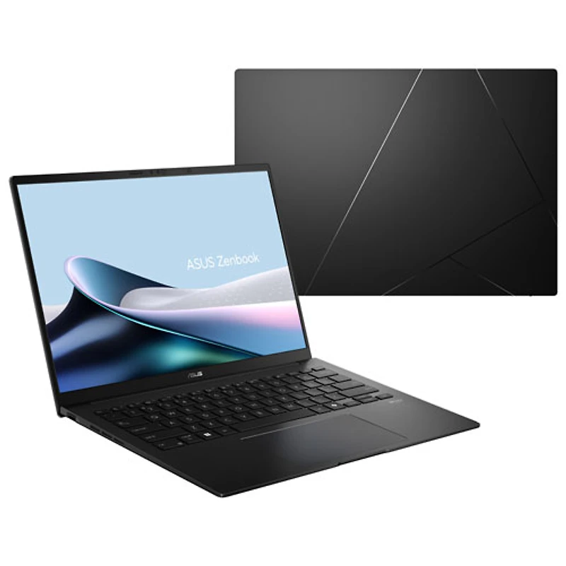 Portable DELO 14 po Zenbook 14 d'ASUS - Noir jade (Ryzen AI 7 445 d'AMD/RAM 16 Go/SSD 512 Go/Windows 11 Famille)