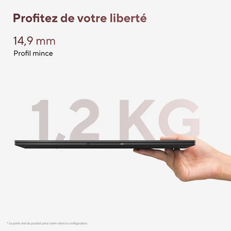 Portable DELO 14 po Zenbook 14 d'ASUS - Noir jade (Ryzen AI 7 445 d'AMD/RAM 16 Go/SSD 512 Go/Windows 11 Famille)