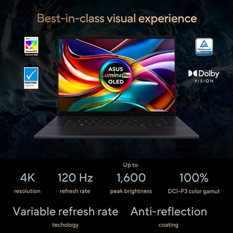 ASUS ProArt P16 16" Touchscreen Laptop -Nano Black (AMD Ryzen AI 9 HX 370 /32GB RAM/1TB SSD/GeForce RTX 5060/Win11)