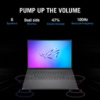 Portable de jeu de 16 po Zephyrus G16 d'ASUS - Gris éclipse (Core Ultra 9 285H d'Intel/RAM 32 Go/SSD 512 Go/GeForce RTX 5060/Windows 11)