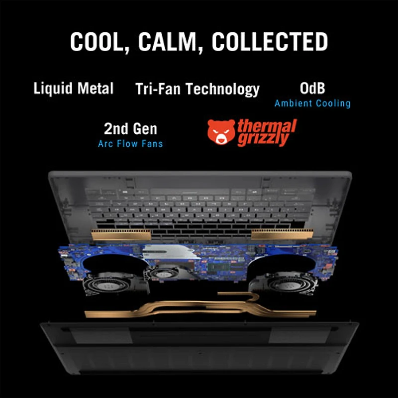 Portable de jeu de 16 po Zephyrus G16 d'ASUS - Gris éclipse (Core Ultra 9 285H d'Intel/RAM 32 Go/SSD 512 Go/GeForce RTX 5060/Windows 11)