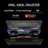 Portable de jeu de 16 po Zephyrus G16 d'ASUS - Gris éclipse (Core Ultra 9 285H d'Intel/RAM 32 Go/SSD 512 Go/GeForce RTX 5060/Windows 11)