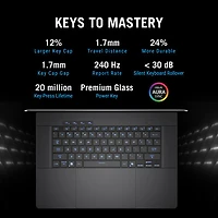 Portable de jeu de 16 po Zephyrus G16 d'ASUS - Gris éclipse (Core Ultra 9 285H d'Intel/RAM 32 Go/SSD 512 Go/GeForce RTX 5060/Windows 11)