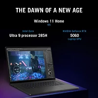 Portable de jeu de 16 po Zephyrus G16 d'ASUS - Gris éclipse (Core Ultra 9 285H d'Intel/RAM 32 Go/SSD 512 Go/GeForce RTX 5060/Windows 11)