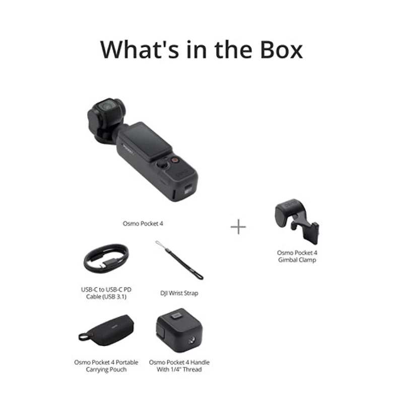DJI Osmo Pocket 4 3-Axis Stabilized 4K Handheld Camera