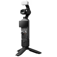 Caméra portative 4K à stabilisation sur 3 axes Osmo Pocket 4 de DJI avec transmetteur DJI Mic 3 et objectif Osmo 3