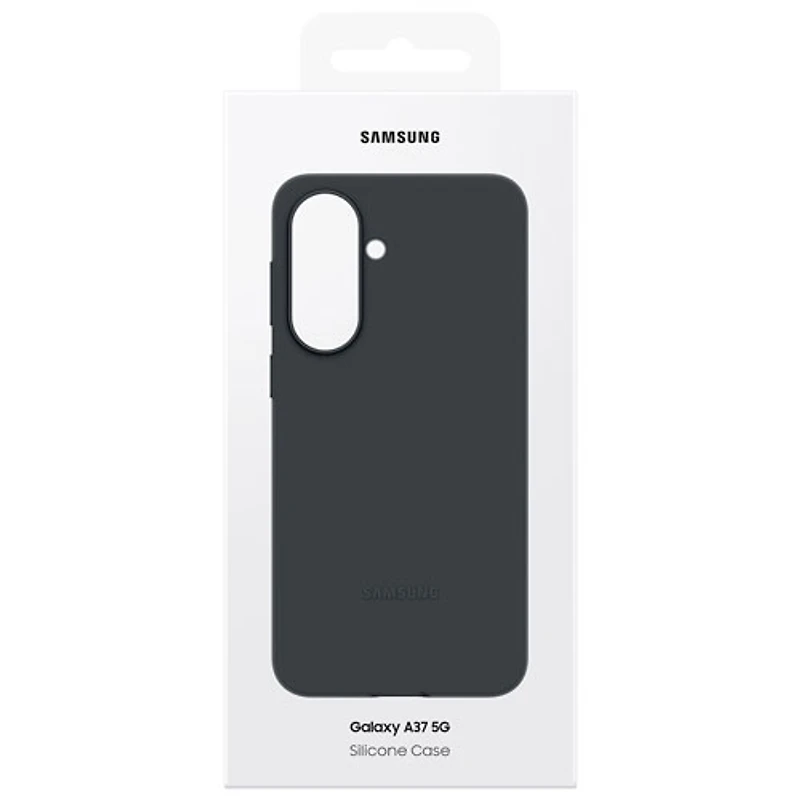 Samsung Silicone Fitted Soft Shell Case for Galaxy A37 - Black