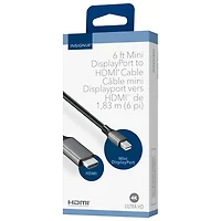Insignia 1.83m (6 ft.) Mini DisplayPort to 4K Ultra HD HDMI Cable - Only at Best Buy