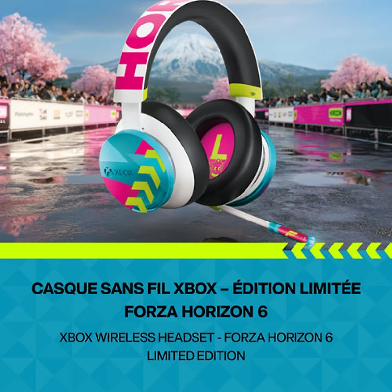 Casque d'écoute sans fil Xbox pour Xbox Series X|S/Xbox One/Windows - Édition limitée Forza Horizon 6