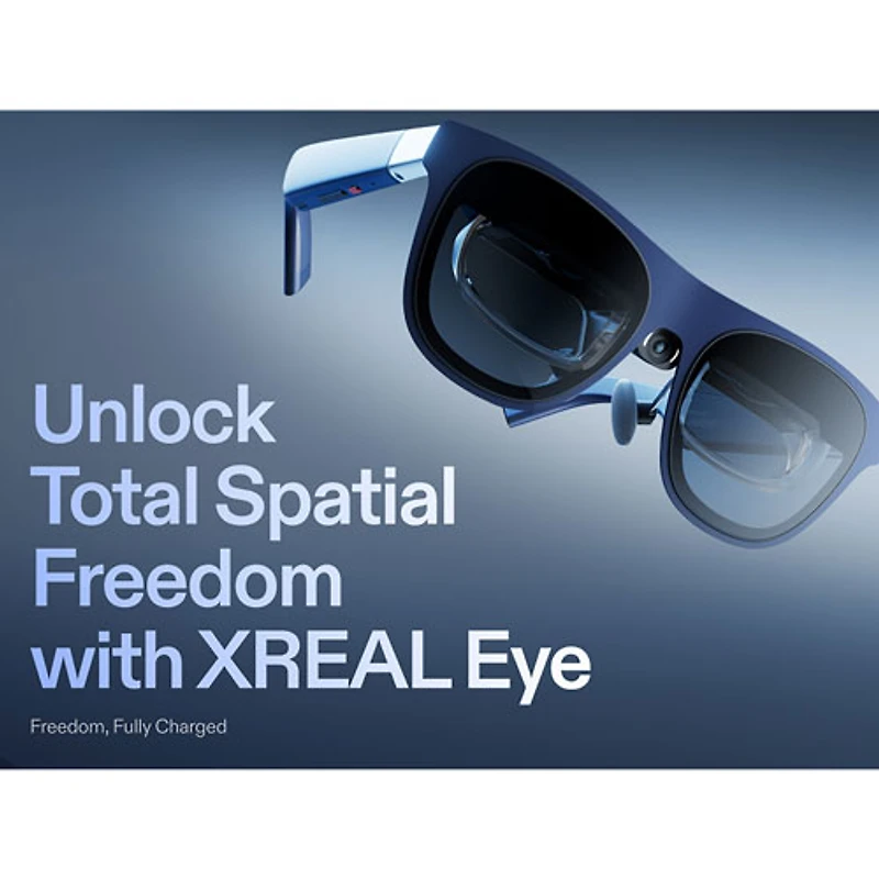 Xreal 1S AR Glasses with AI, Photo, Video, Audio - Blue